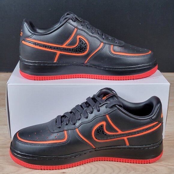 Nike Air Force 1 CR7 By You Shoes Men Size 8.5 Black Infrared Leather DD3746-991 main image 8